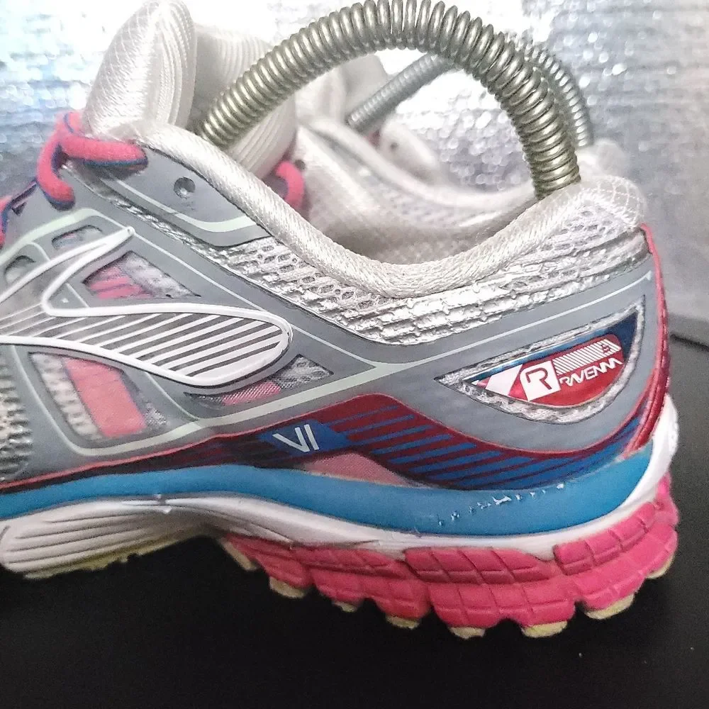 Brooks Women's Brooks Ravenna 6 Raspberry Paradise Gray Running Shoes 7.5 B - Picture 11 of 13